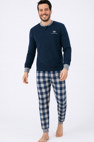 Herren pyjama aus - herren-pyjama,