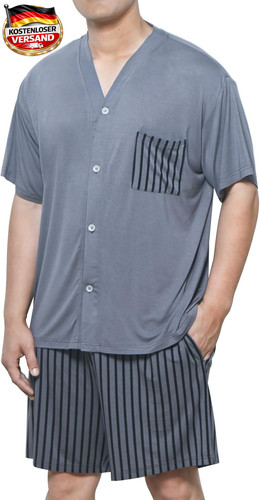 Herren kurz schlafanzug set - herren,