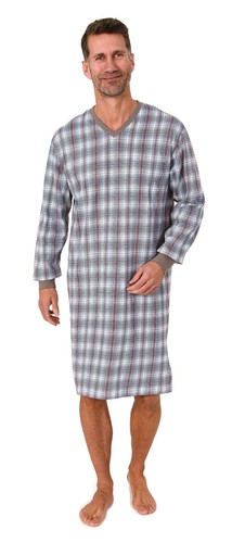 Herren nachthemd mit hals - herren,