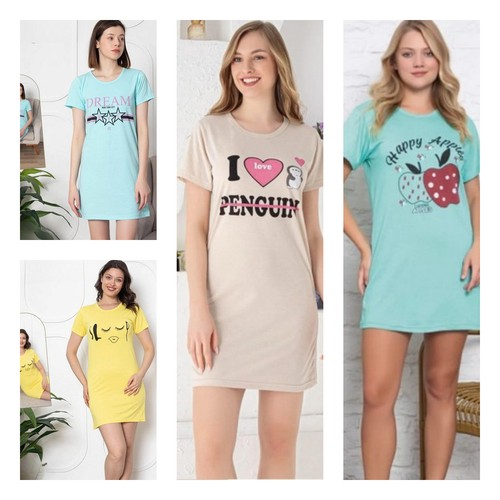 Damen nachthemd tunika pyjama - damen,