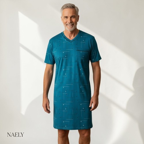 Herren nachthemd kurzarm - nachthemd,