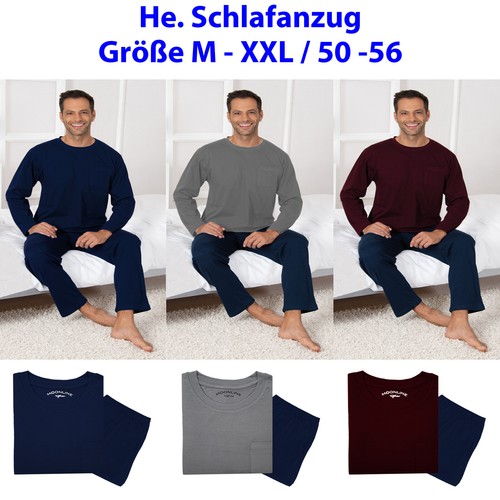 Schlafanzug lang pyjama - schlafanzug,